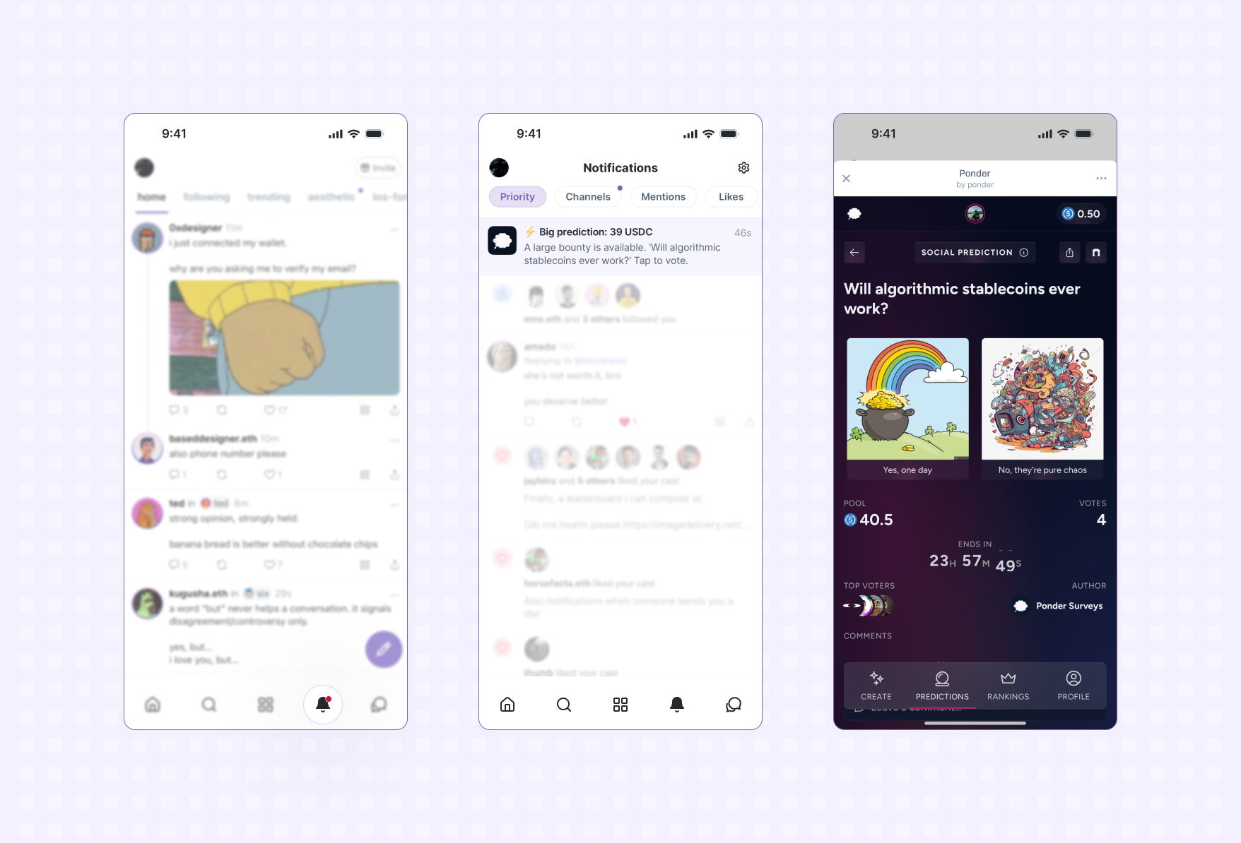 in-app notifications in Warpcast
