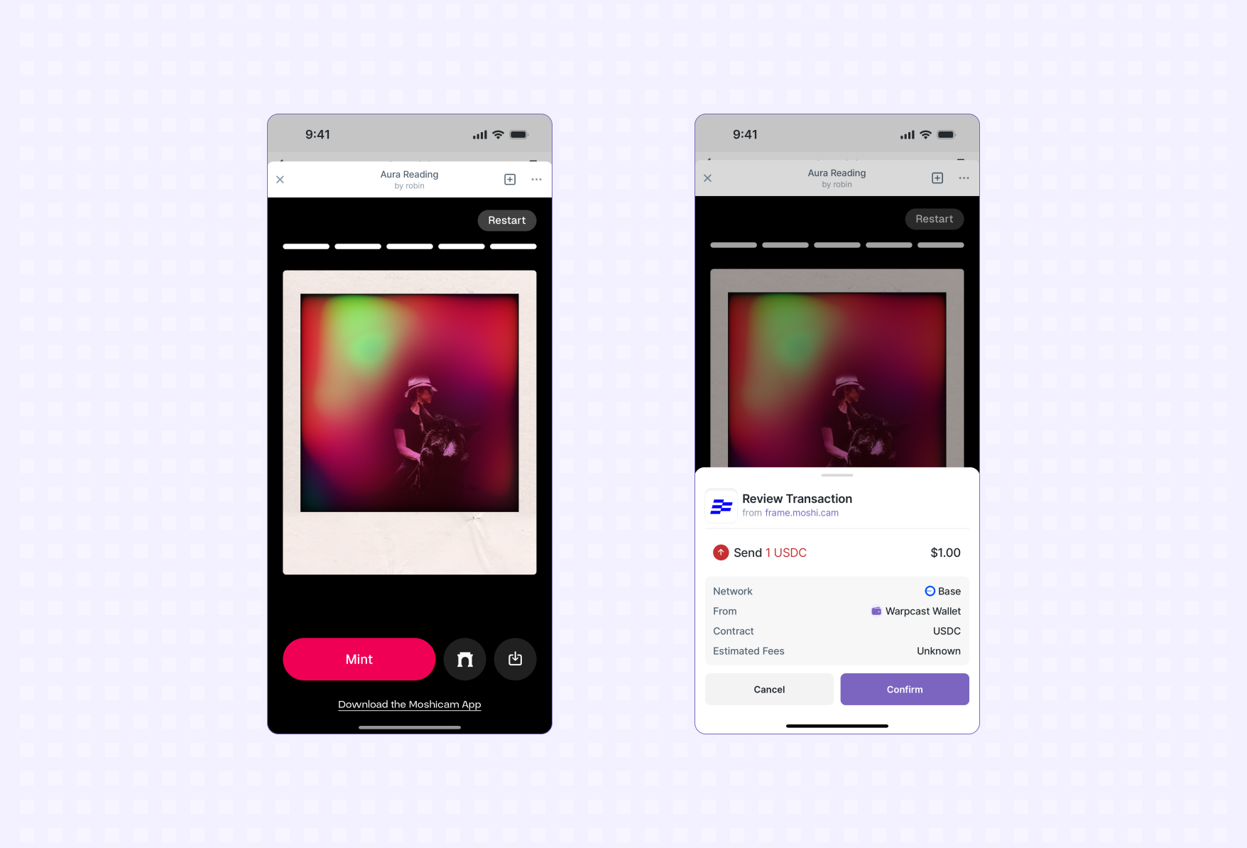 users taking onchain action from app